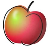 red apple